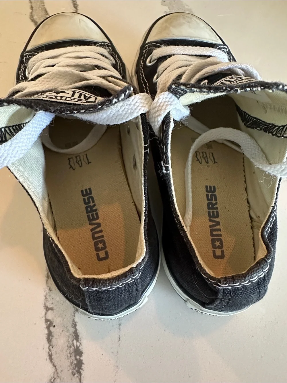 Converse Kids Black and White All Star Low Top Sneakers